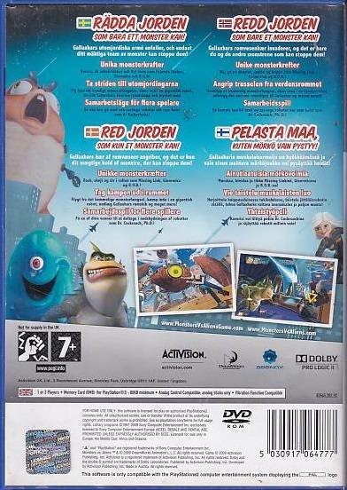 Monsters vs Aliens - PS2 (B Grade) (Genbrug)